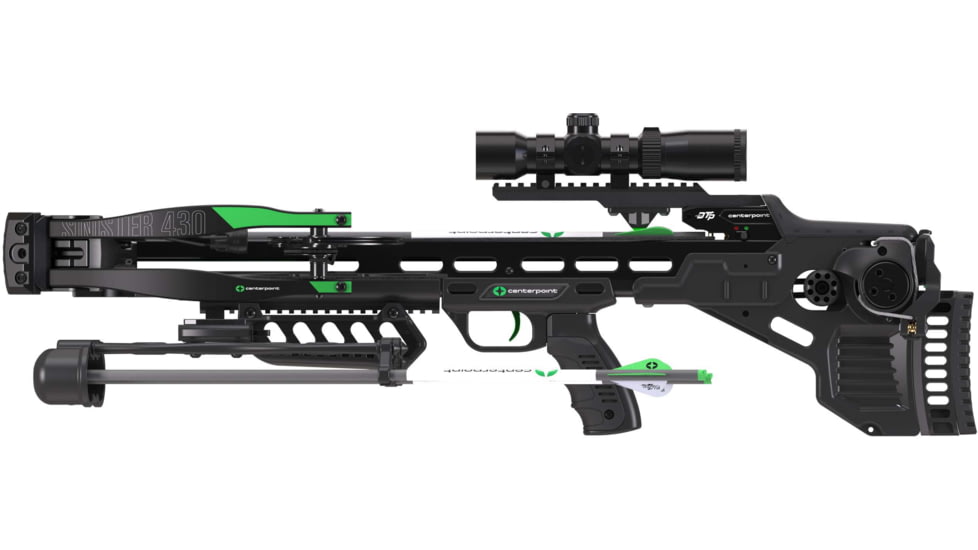 CenterPoint Sinister 430D Crossbow, 430fps, Black, C0021