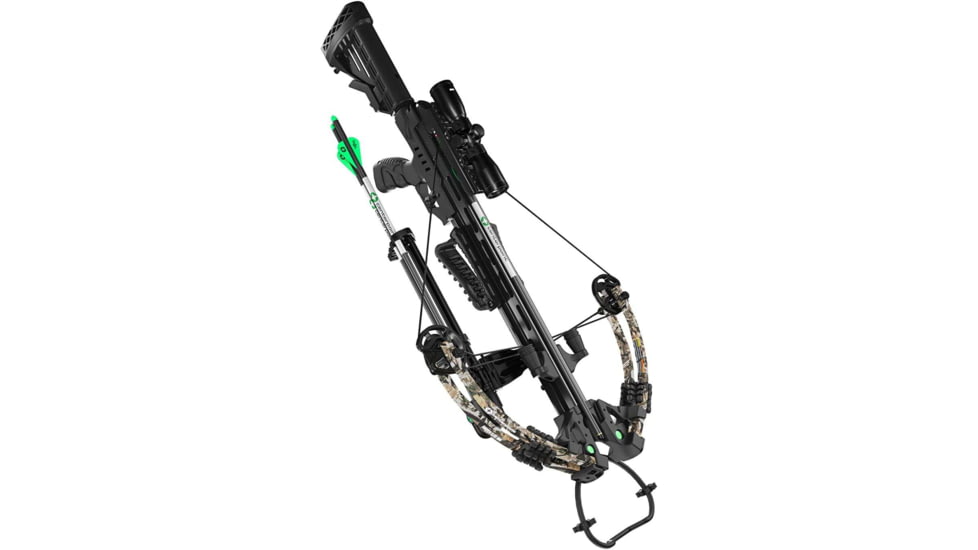 CenterPoint Sniper Elite 385 Crossbow, 385 fps, Adjustable Stock, Black, C0004
