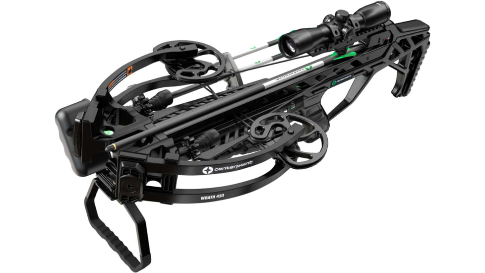 Centerpoint Xbow Wrath 430sc Silent Crank Adj Stk 430fps Bk