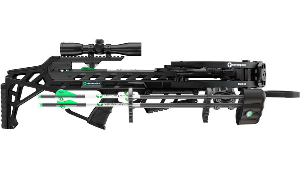 Centerpoint Xbow Wrath 430sc Silent Crank Adj Stk 430fps Bk