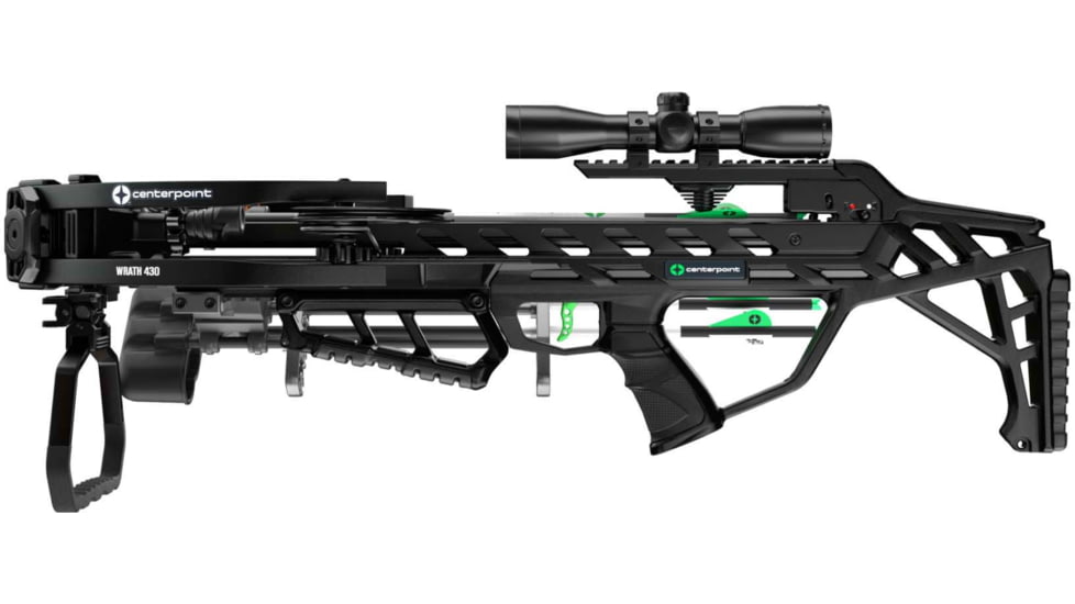 Centerpoint Xbow Wrath 430sc Silent Crank Adj Stk 430fps Bk