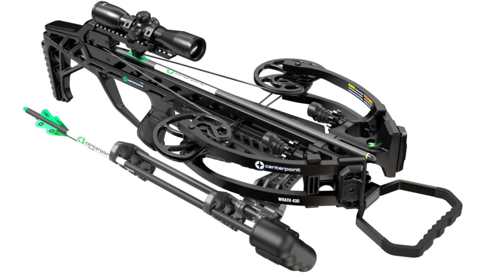 CenterPoint Wrath 430 SC Crossbow Package w/ Silent Crank, Black, C0006
