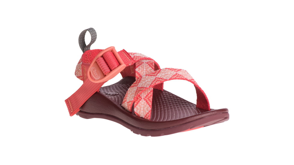 Chaco Z1 Ecotread Sandals - Kids, 1 Youth, Kaleido Peach, J180022-01.0