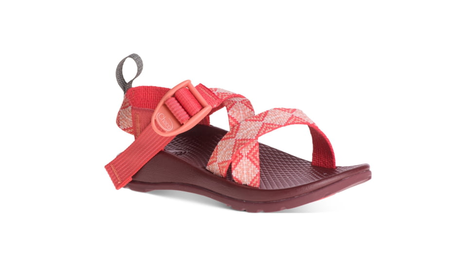 Chaco Z1 Ecotread Sandals - Kids, 1 Youth, Kaleido Peach, J180022-01.0