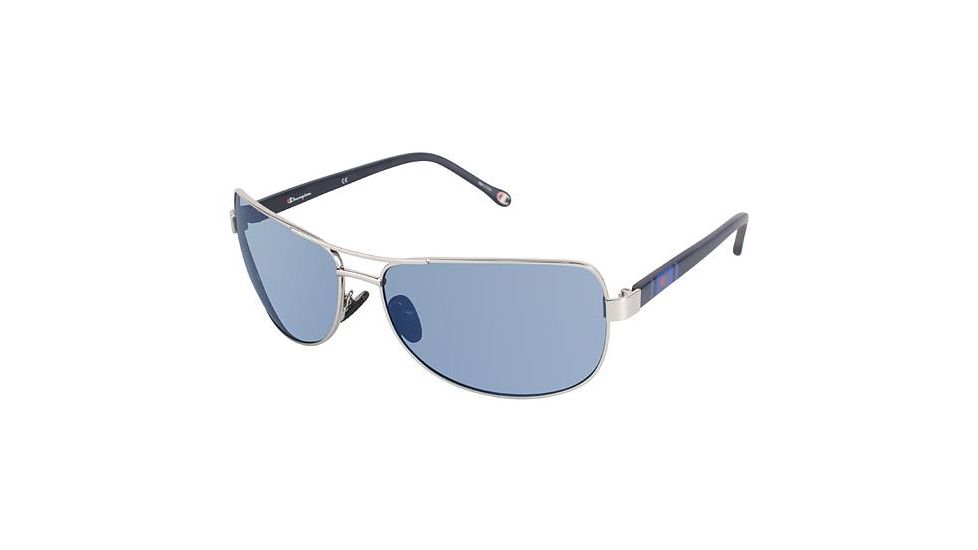 Champion 6014 Sunglasses - Frame SHINY SILVER, Lens Color Indigo CU601403