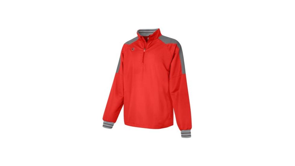 Champion All Star 1/2 Zip Jacket, Scarlet/Dark Platinum Gray, Small V072 S R5