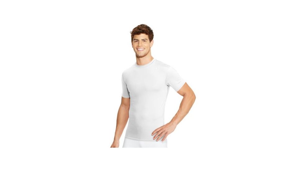 Champion Mens Competitor Double Dry Short Sleeve Compression T-Shirt, White, 2XL T628 2XL WH