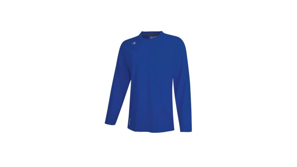 Champion Mens Long Sleeve Vapor Cotton T-Shirt, Athletic Royal, Small T390 S UF