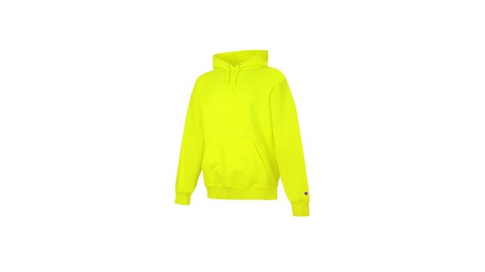 Champion Mens Powerblend Eco Fleece Hoodie, Safety Green, Small S700 S 82