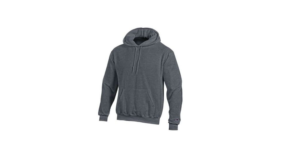 Champion Mens Powerblend Eco Fleece Hoodie, Charcoal Heather, Medium S700 M HL
