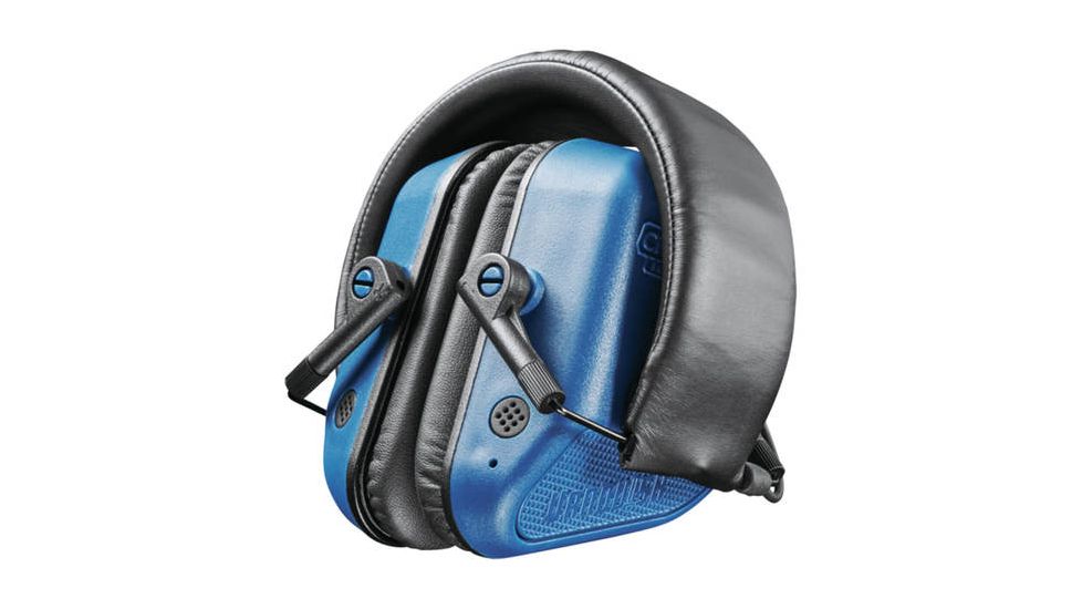 Champion Traps and Targets Vanquish Pro Hearing Protection Ear Muffs - Electronic, Blue 40981