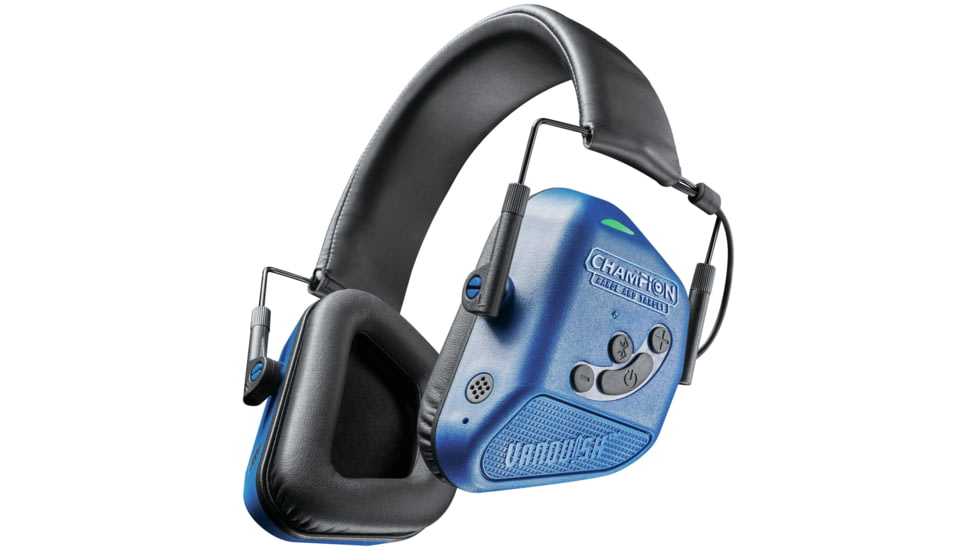 Champion Traps and Targets Vanquish Pro Hearing Protection Ear Muffs - Electronic, Blue, 40981