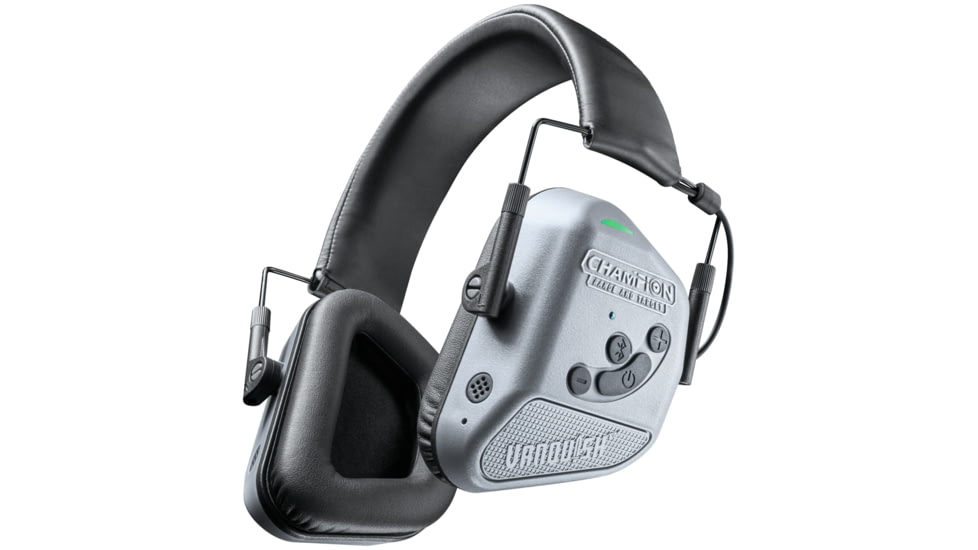 Champion Traps and Targets Vanquish Pro Hearing Protection Ear Muffs - Electronic, Gray, 40980