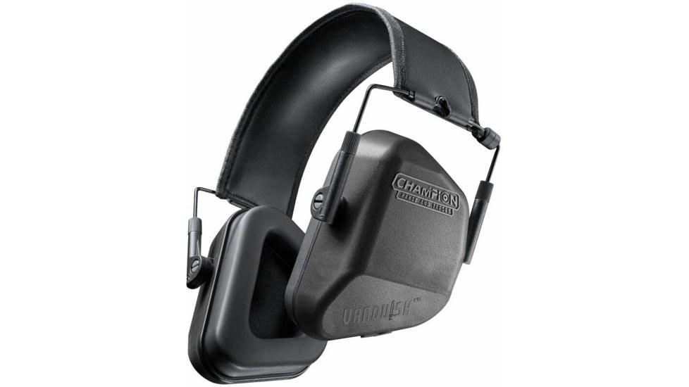 Champion Vanquish Passive Ear Muffs, Black, 41004