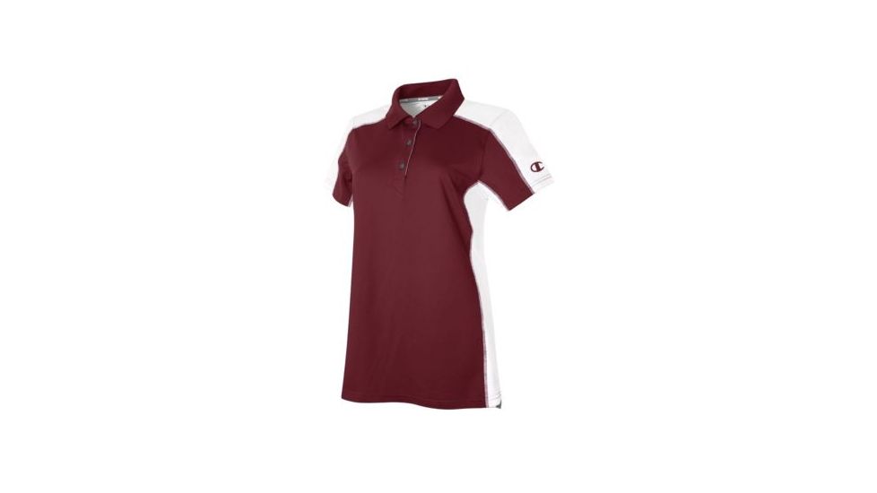 Champion Womens Winning Streak Vapor Polo Shirt, Maroon/White, Extra Small H002 XS 3I