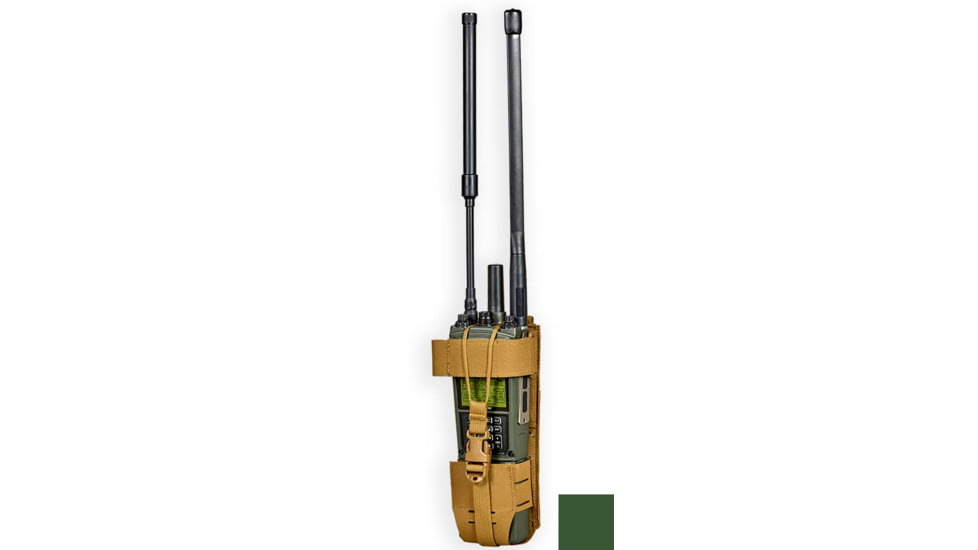 Chase Tactical Enhanced Multi-Platform Radio Pouch, Ranger Green, CT-30EMPRP1-RG