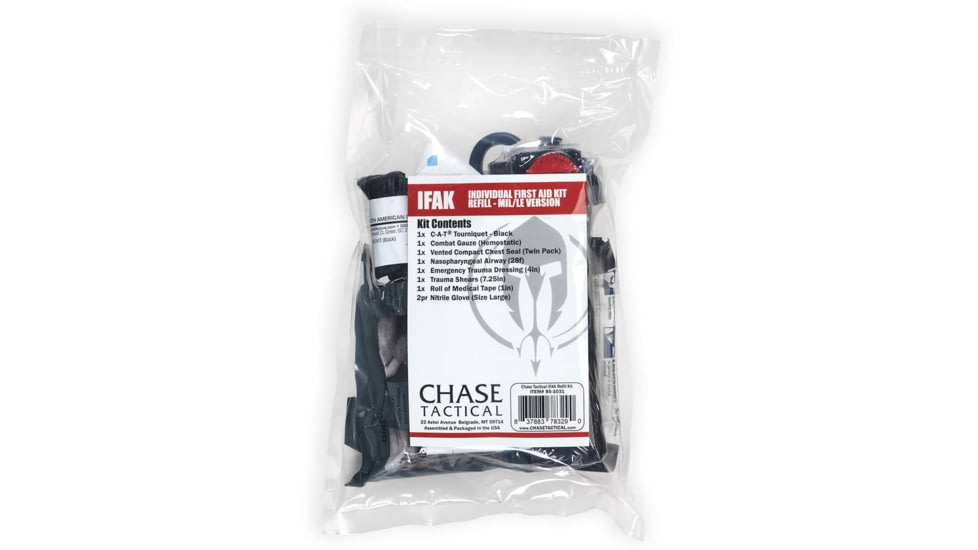 Chase Tactical IFAK/Basic Medical Refill, Z-Fold Combet Gauze LE, No Pouch, 85-1031-LE