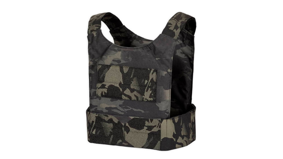 Chase Tactical Low-Vis Plate Carrier LVPC, Multicam Black, One Size, CT-10LVPC-MCB