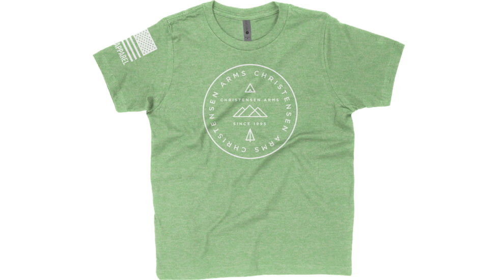 Christensen Arms Circle Mountain Design T-Shirt - Men's, Small, Green, 720-00098-00