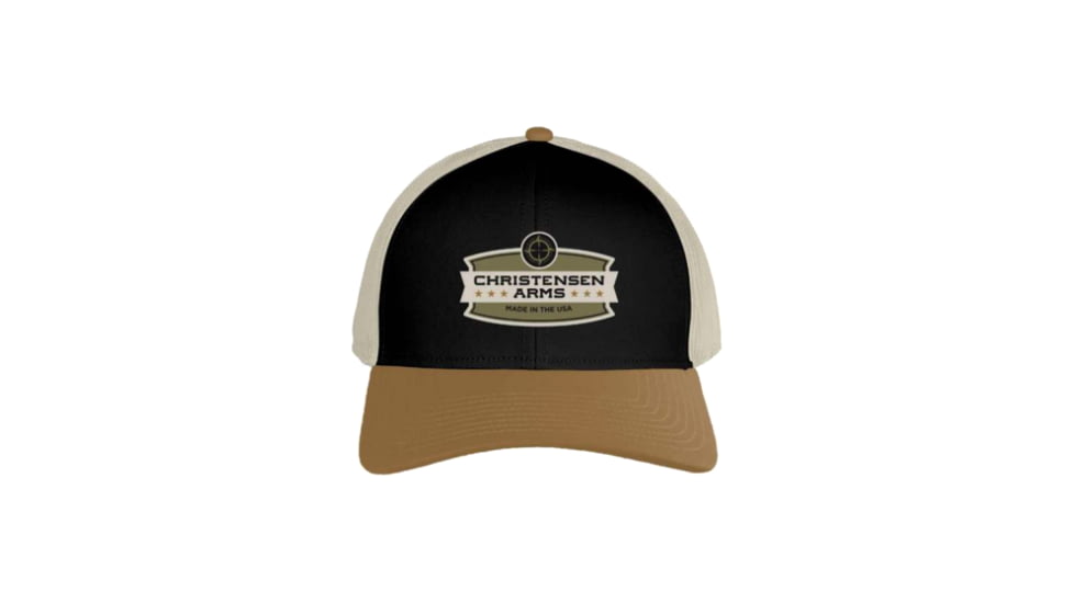 Christensen Arms Compass Wordmark Trucker - Mens, Black, OSFM, 730-CAH27-00-02-000-00