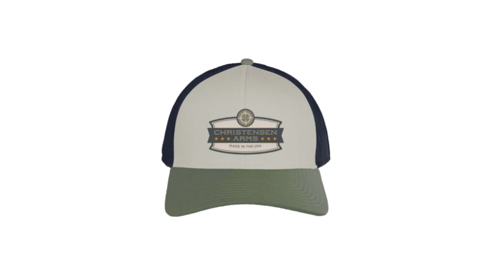 Christensen Arms Compass Wordmark Trucker - Mens, Stone, OSFM, 730-CAH27-00-02-605-00