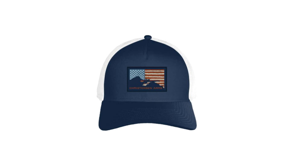 Christensen Arms Flag Silhouette Trucker - Mens, Dark Navy, OSFM, 730-CAH25-00-02-403-00