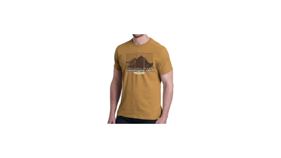 Christensen Arms Mountain Half-Tone SS Tee - Mens, Desert Tan, 4X, 730-CA060-40-00-608-08