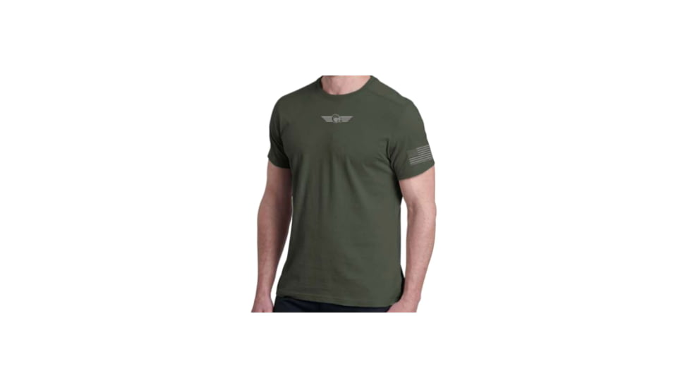 Christensen Arms Ram Logo Performance SS Tee - Mens, Olive, XL, 730-CA096-100-00-200-05