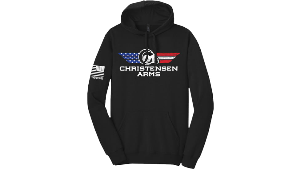 Christensen Arms Red White Blue Flag Patriotic Hoodie - Men's, 4XL, Black, 720-00073-05