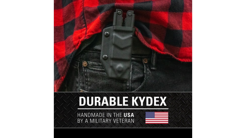 Clip &amp; Carry Kydex Sheath for the Gerber MP600, Black, GMP600-BLK