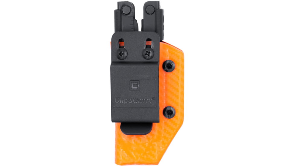 Clip &amp; Carry Kydex Sheath for the Gerber MP600, Carbon Fiber Orange, GMP600-CF-ORNG