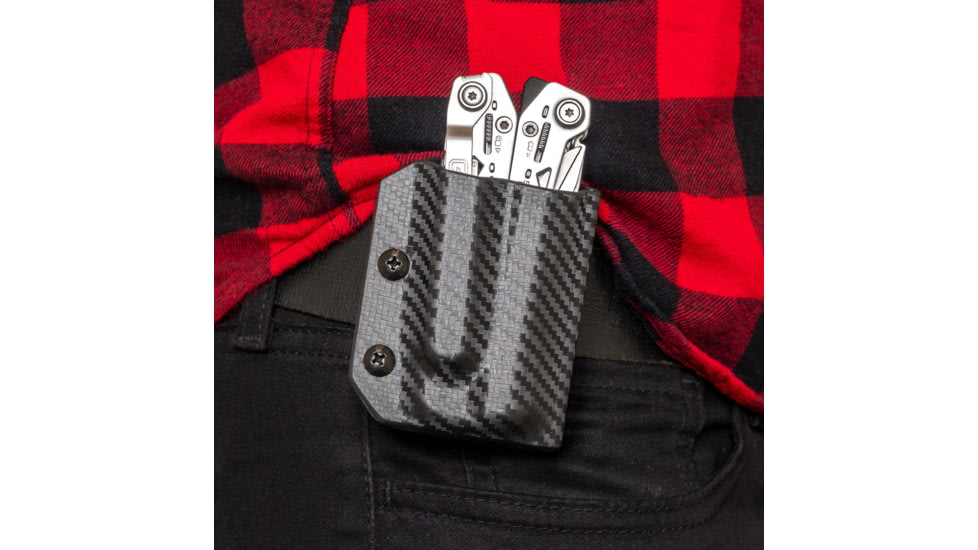 Clip &amp; Carry Kydex Sheath for the Gerber Suspension NXT, Carbon Fiber Black, GSUSP-NXT-CF-BLK