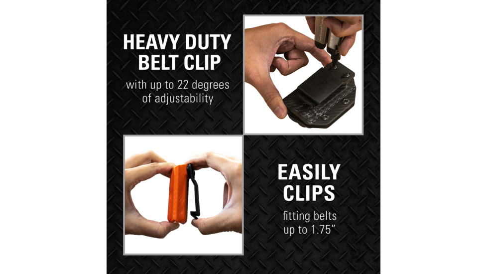 Clip &amp; Carry Kydex Sheath for the Gerber Suspension NXT, Carbon Fiber Black, GSUSP-NXT-CF-BLK