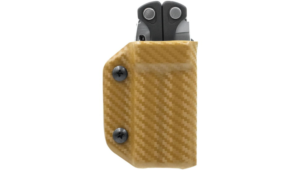 Clip &amp; Carry Kydex Sheath for the Leatherman Charge / +, Carbon Fiber Brown, LCHARGE-CF-BRN
