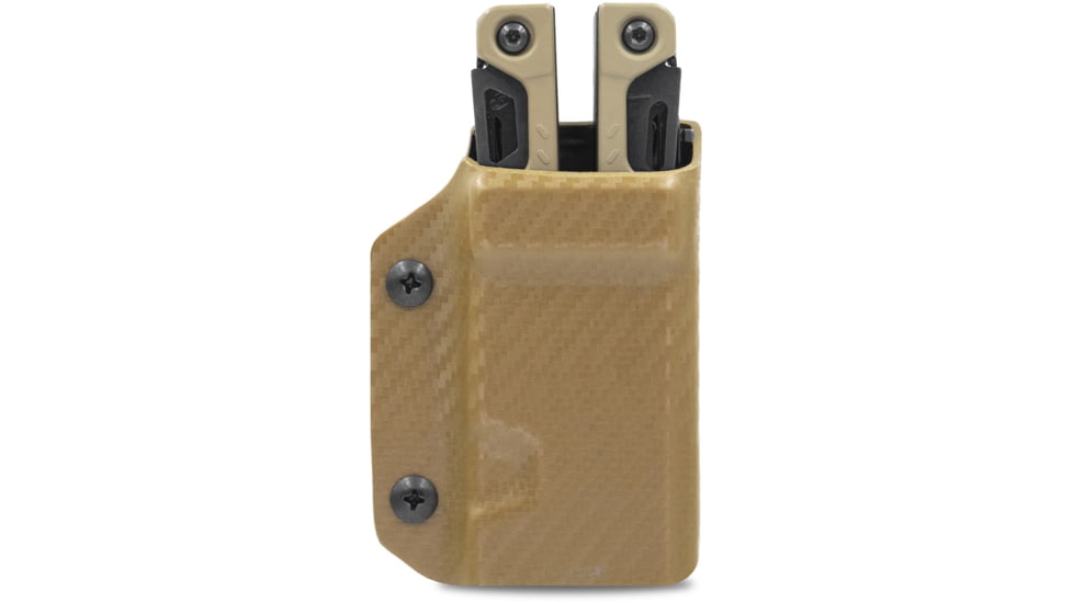 Clip &amp; Carry Kydex Sheath for the Leatherman OHT, Carbon Fiber Brown, LOHT-CF-BRN