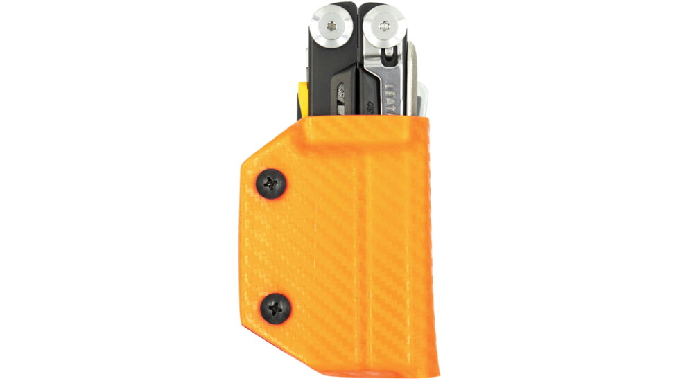 Clip &amp; Carry Kydex Sheath for the Leatherman Signal, Carbon Fiber Orange, LSGNL-CF-ORNG