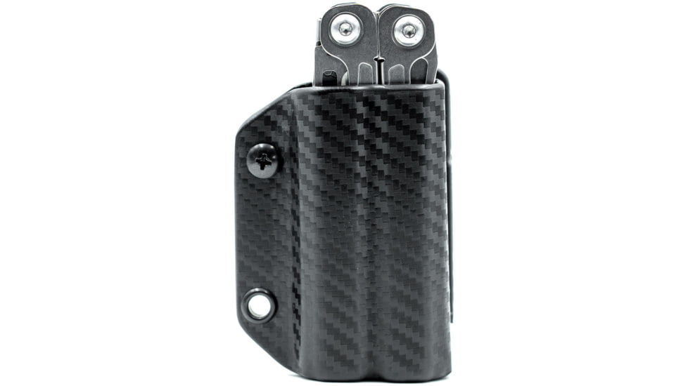 Clip &amp; Carry Kydex Sheath for the Leatherman Wingman, Sidekick, Rebar &amp; Rav, Carbon Fiber Black, LWING-CF-BLK