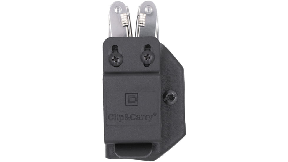 Clip &amp; Carry Kydex Sheath for the Victorinox SPIRIT, Black, VSPIRIT-BLK