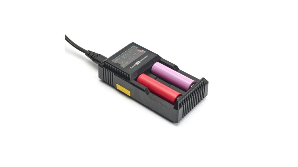 Cloud Defensive Battery Charger, Full Kit, AC Power Cord, Black, CD-CHARGER-B