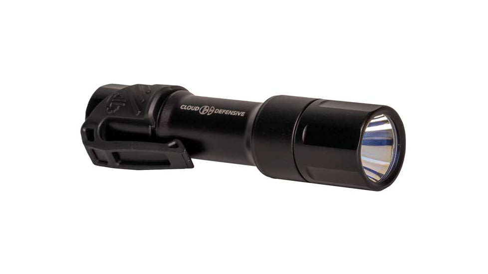 Cloud Defensive Mission Configurable Handheld Micro Flashlight, Single Output, High Candela, Black, MCH2.0-HC-S-350-BLK