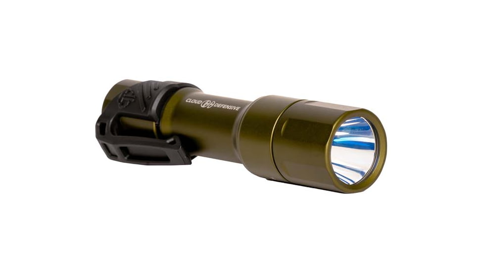 Cloud Defensive Mission Configurable Handheld Micro Flashlight, Single Output, High Candela, OD Green, MCH2.0-HC-S-350-ODG