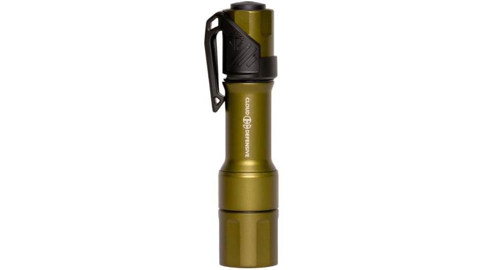 Cloud Defensive Mission Configurable Handheld Micro Flashlight, Single Output, High Candela, OD Green, MCH2.0-HC-S-350-ODG