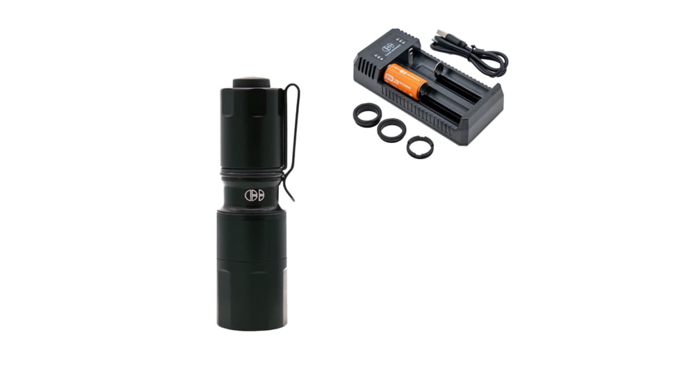 Cloud Defensive MCH HC Flashlight, Black, CD2007-3-HC-DF-P-650 BLK