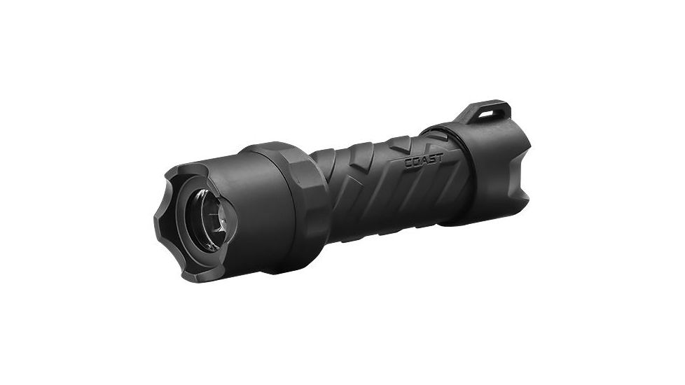 Coast PolySteel 200 Pure Beam Focusing Flashlight 250 Lumens, Black, Box 20764