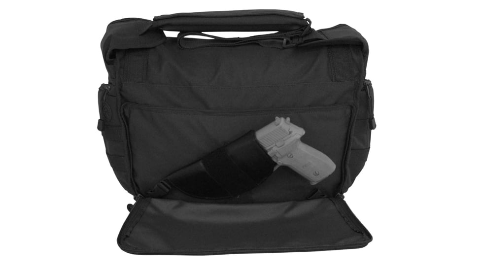 Mercury Tactical Tactical Messenger Attache, Black, 16 1/2in.x10 1/2in.x6 3/4in. 9960-BK