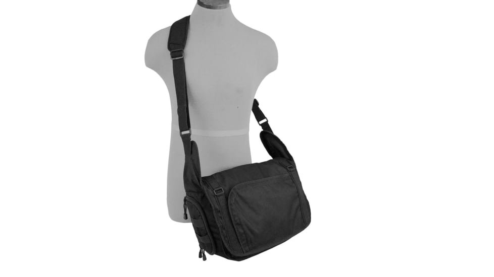 Mercury Tactical Tactical Messenger Attache, Black, 16 1/2in.x10 1/2in.x6 3/4in. 9960-BK