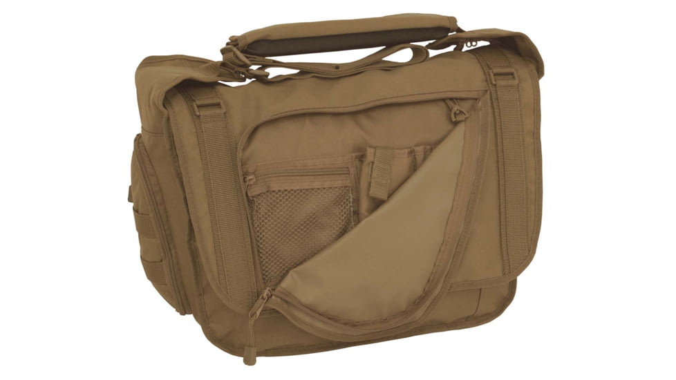 Mercury Tactical Tactical Messenger Attache, Coyote, 16 1/2in.x10 1/2in.x6 3/4in. 9960-CY