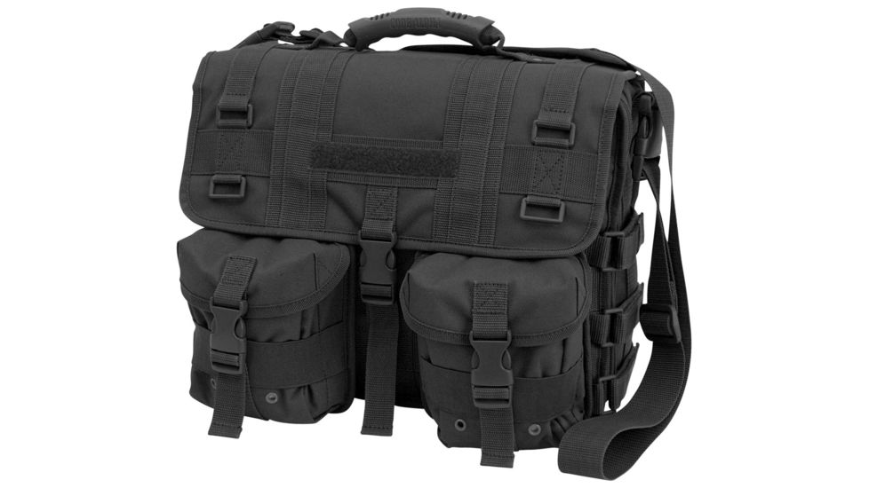 Mercury Tactical Tactical Messenger Attache, Black, 14in.x6in.x11in. 9967-BK