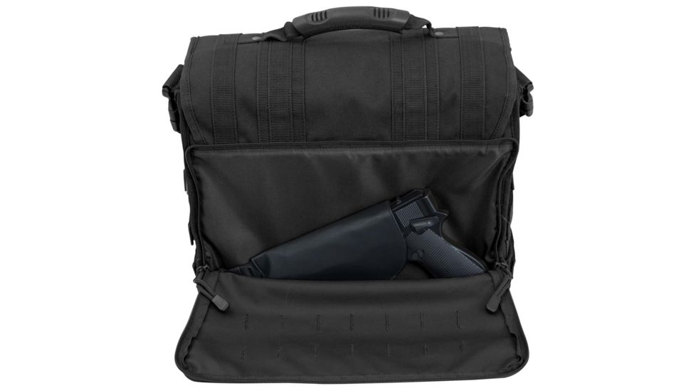 Mercury Tactical Tactical Messenger Attache, Black, 14in.x6in.x11in. 9967-BK