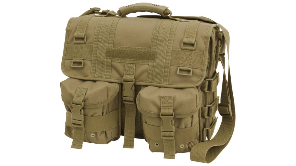 Mercury Tactical Tactical Messenger Attache, Coyote, 14in.x6in.x11in. 9967-CY